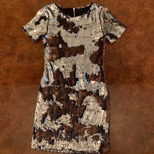 Topshop Mermaid Sequin Cocktail Dress Sz 2